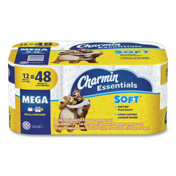 Charmin® Essentials Soft Bathroom Tissue, Septic Safe, 2-ply, White, 4 X 3.92, 352 Sheets-roll, 12-pack freeshipping - TVN Wholesale
